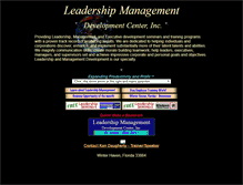 Tablet Screenshot of leadershipmanagement.com